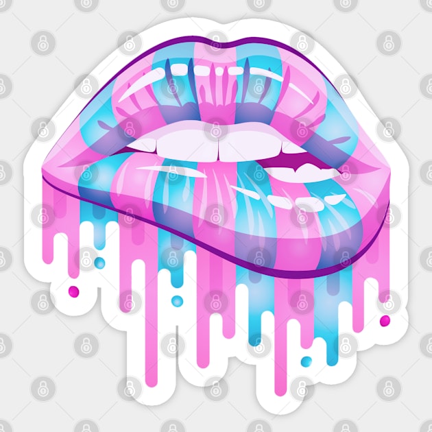 Cotton candy kiss Sticker by Birdbox